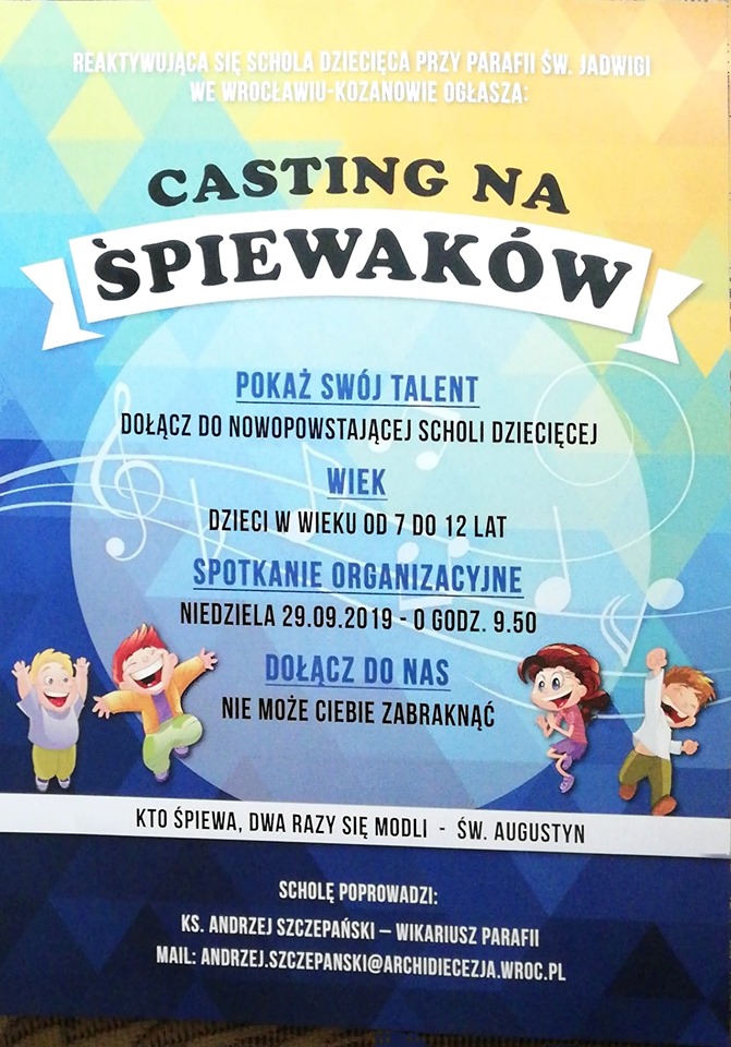 CASTING NA ŚPIEWAKÓW!!