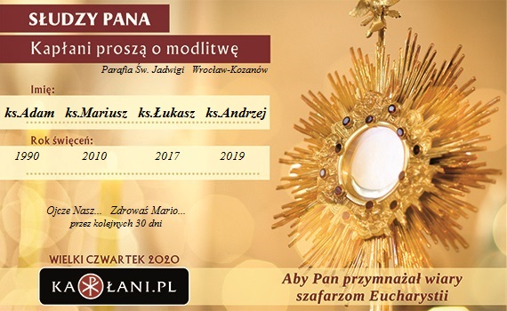 Prosimy o Waszą modlitwę…