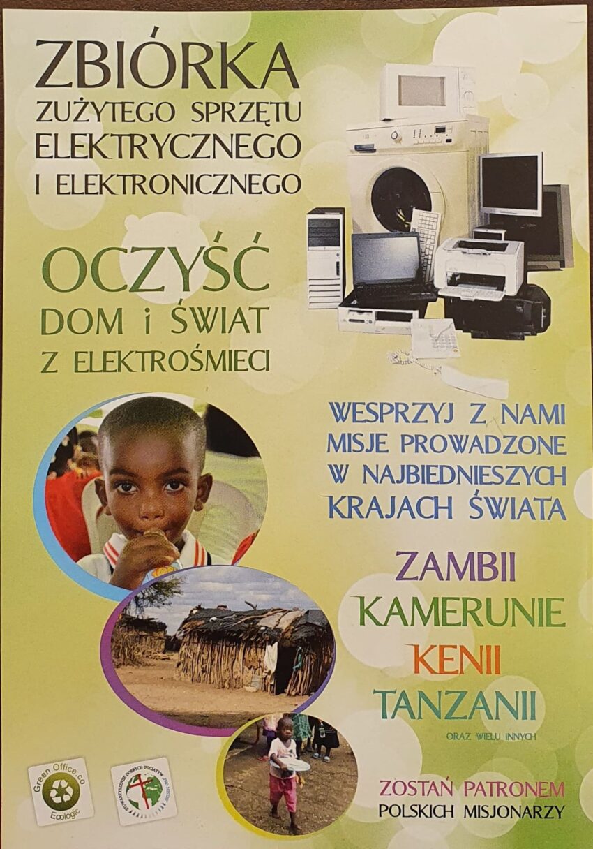 Zbiórka zużytego sprzętu elektrycznego i elektronicznego.