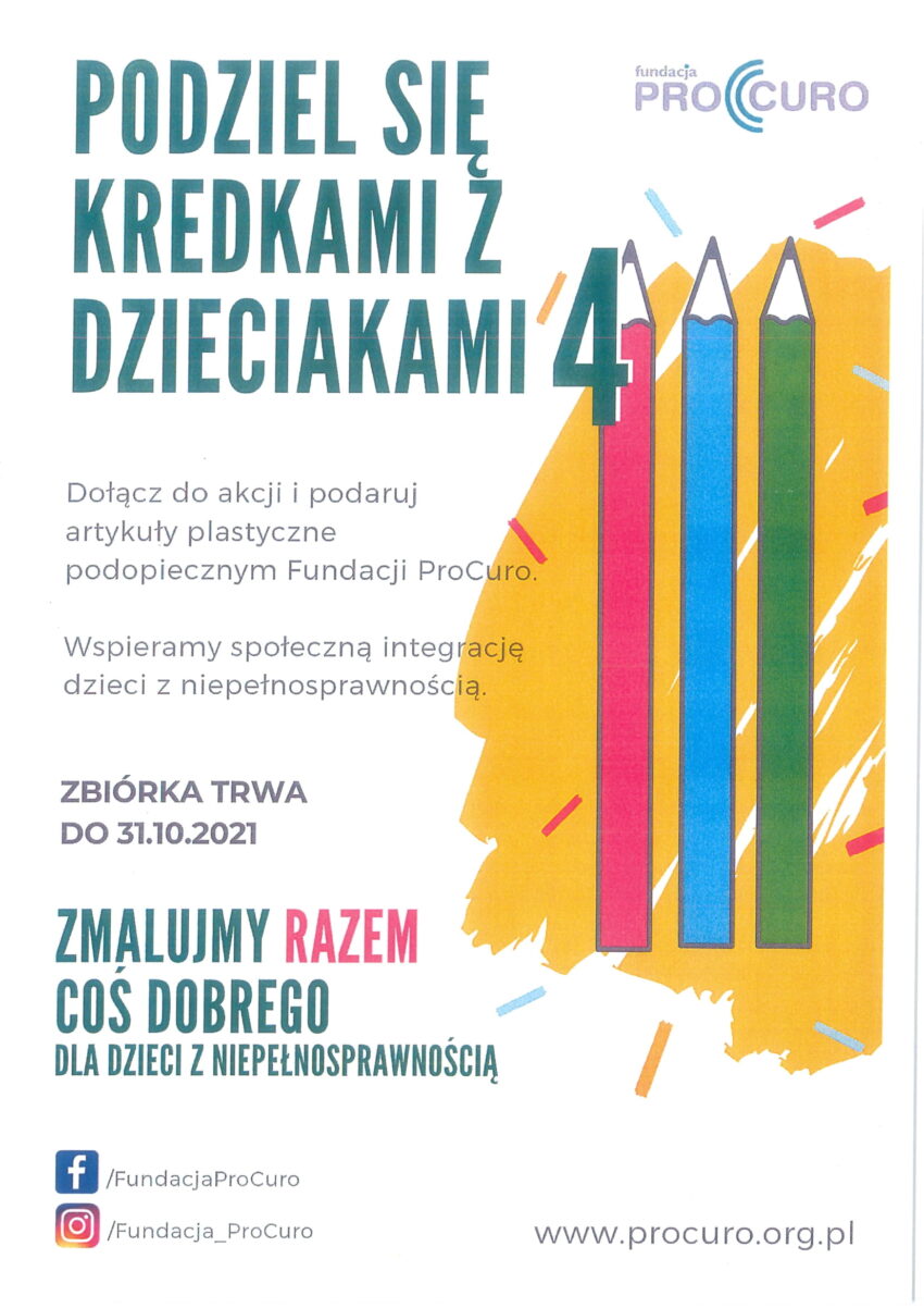 PODZIEL SIĘ KREDKAMI Z DZIECIAKAMI!