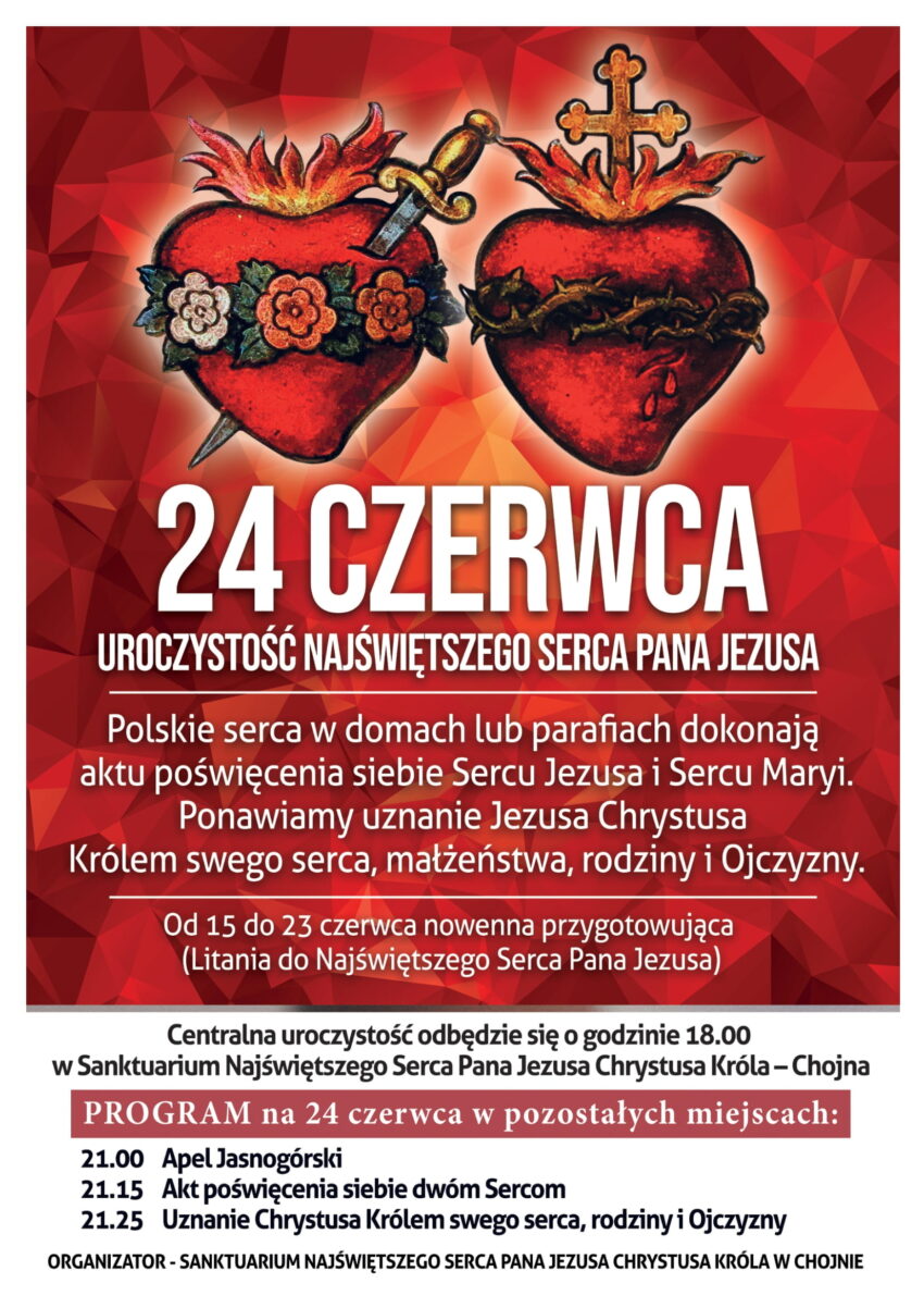 Uroczystość Najświętszego Serca Pana Jezusa.