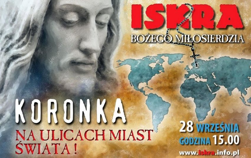 Koronka do Bożego Miłosierdzia na uliach miast