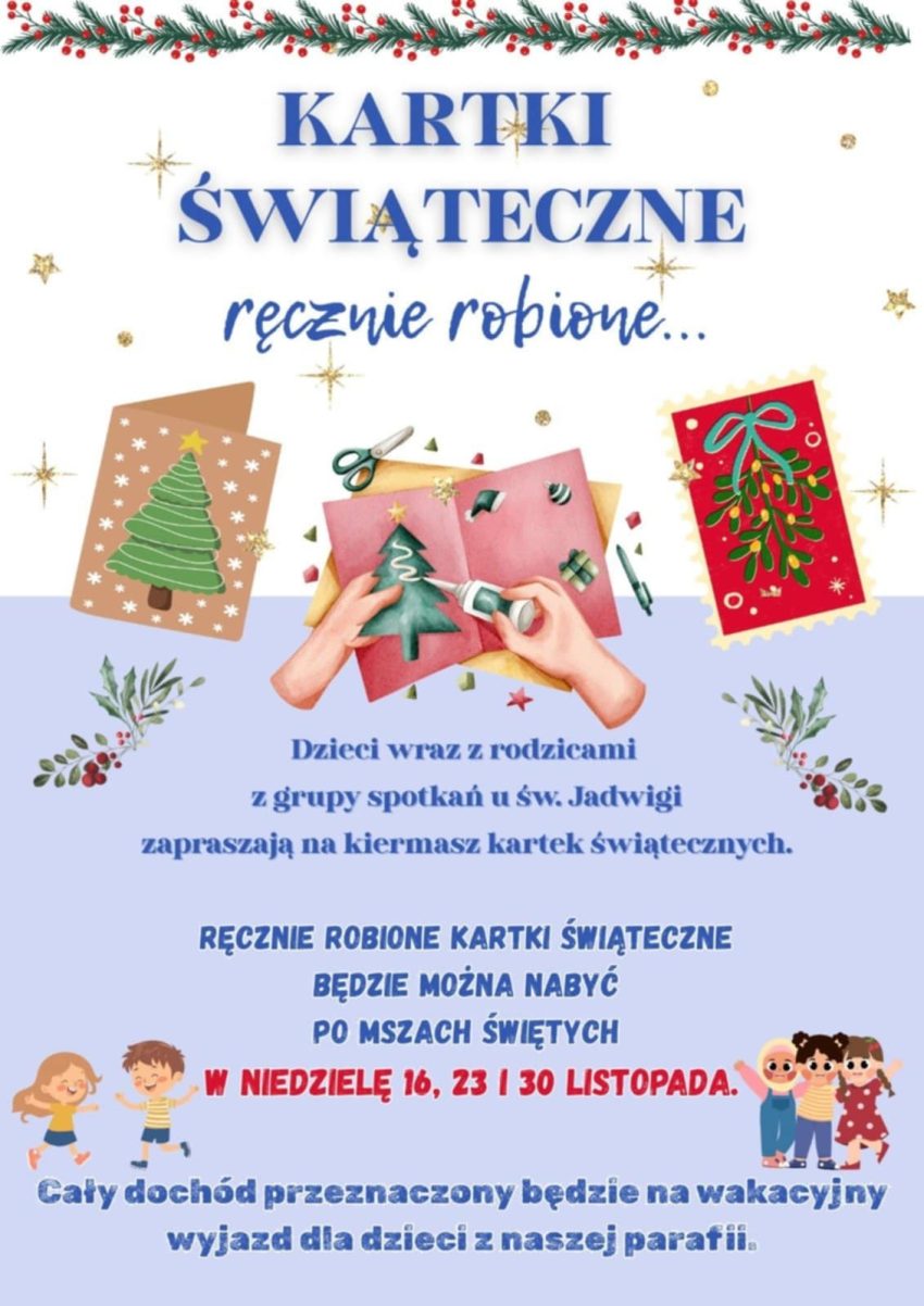 Kartki świątecznie ręcznie robione
