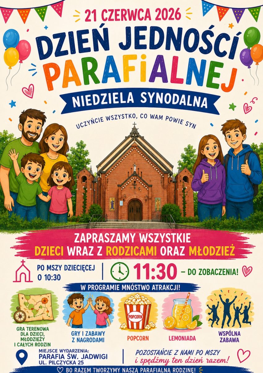 Niedziela Jedności Parafialnej – Synodalna – „Uczyńcie wszystko co wam powie Syn” i „Abyśmy byli jedno”