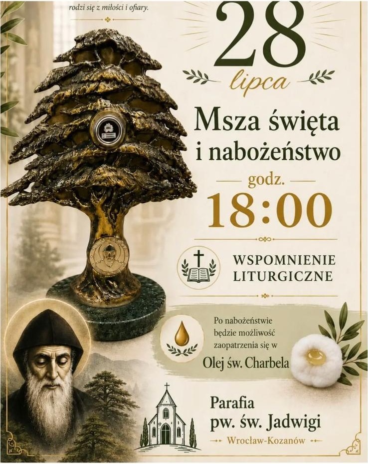 Wspomnienie Liturgiczne św. Charbela – 28.07.2026r.